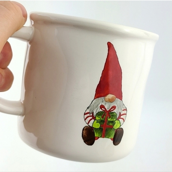 Rae  Dunn Double Sided Mug Black Large Letters GNOME SAYIN' Christmas - Picture 5 of 10